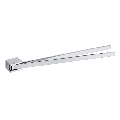 BIA Doppelhandtuchhalter schwenkbar Messing Chrom 47x34x445 mm f�r Bad & K�che >> zum Bohren