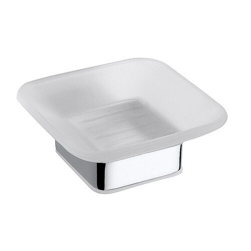 BIA Glasseifenablage Messing Glas Chrom 103x42x117 mm f�r Bad & K�che >> zum Bohren