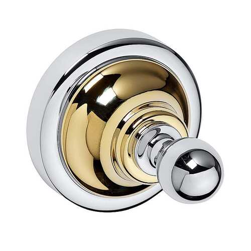 BETRO GOLD Kleiderhaken Messing Gold Chrom 65x65x65 mm f�r Bad & K�che >> zum Bohren