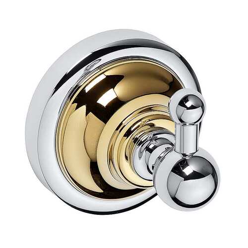 BETRO GOLD Kleiderhaken Messing Gold Chrom 65x65x65 mm f�r Bad & K�che >> zum Bohren