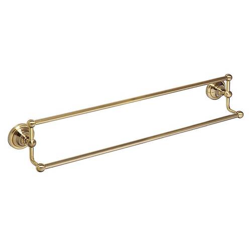 BETRO BRONZE Doppelhandtuchhalter Messing Bronze 665x125x115 mm f�r Bad & K�che >> zum Bohren