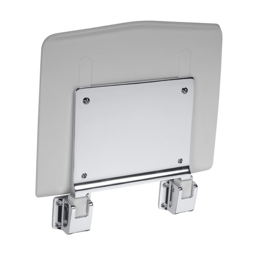 BELP Duschklappsitz Edelstahl Kunststoff Wei� poliert 350x70x340 mm, 120 kg Traglast f�r Bad & WC >> zum Bohren