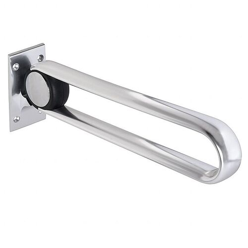 BELP Klappgriff in U-Form Aluminium Chrom 100x210x620 mm, 120 kg Traglast f�r Bad & WC >> zum Bohren