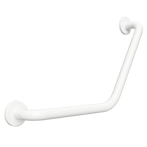 BELP Winkelgriff Eisen Wei� mit Abdeckung 660x400x105 mm, 120 kg Traglast f�r Bad & WC >> zum Bohren