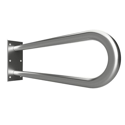 BELP St�tzgriff in U-Form Edelstahl geb�rstet 100x250x616 mm, 120 kg Traglast f�r Bad & WC >> zum Bohren