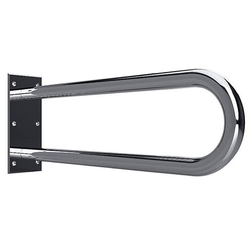 BELP St�tzgriff in U-Form Edelstahl poliert 100x250x766 mm, 120 kg Traglast f�r Bad & WC >> zum Bohren