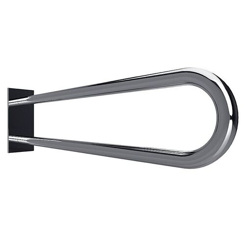 BELP St�tzgriff in U-Form Edelstahl poliert mit Abdeckung 100x250x829 mm, 120 kg Traglast f�r Bad & WC >> zum Bohren
