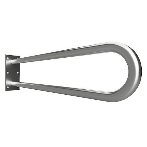 BELP St�tzgriff in U-Form Edelstahl geb�rstet 100x250x829 mm, 120 kg Traglast f�r Bad & WC >> zum Bohren