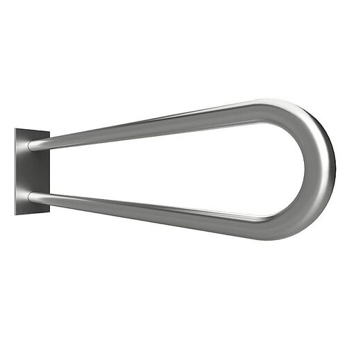 BELP St�tzgriff in U-Form Edelstahl geb�rstet mit Abdeckung 103x253x829 mm, 120 kg Traglast f�r Bad & WC >> zum Bohren