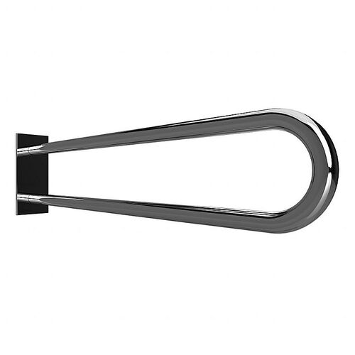 BELP St�tzgriff in U-Form Edelstahl poliert mit Abdeckung 103x253x916 mm, 120 kg Traglast f�r Bad & WC >> zum Bohren