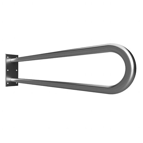 BELP St�tzgriff in U-Form Edelstahl geb�rstet 100x250x916 mm, 120 kg Traglast f�r Bad & WC >> zum Bohren