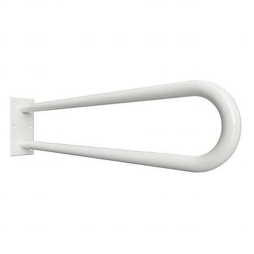 BELP St�tzgriff in U-Form Eisen Wei� 100x250x916 mm, 120 kg Traglast f�r Bad & WC >> zum Bohren