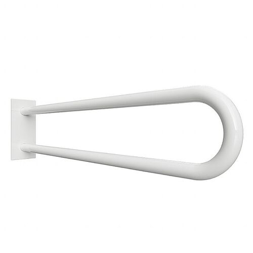 BELP St�tzgriff in U-Form Eisen Wei� mit Abdeckung 103x253x916 mm, 120 kg Traglast f�r Bad & WC >> zum Bohren