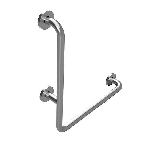 BELP Haltegriff Links Edelstahl geb�rstet mit Abdeckung 630x680x110 mm, 120 kg Traglast f�r Bad & WC >> zum Bohren