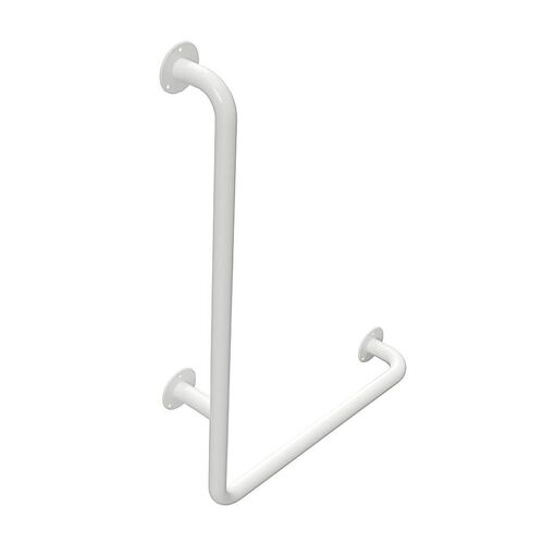 BELP Haltegriff Links Eisen Wei� 625x675x110 mm, 120 kg Traglast f�r Bad & WC >> zum Bohren