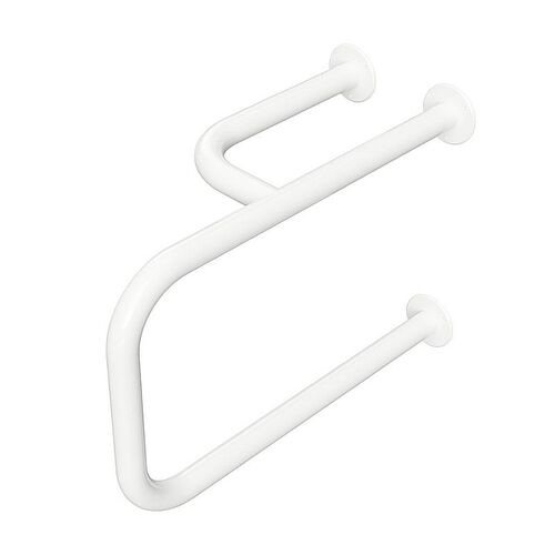 BELP St�tzgriff Links Eisen Wei� 230x375x516 mm, 120 kg Traglast f�r Bad & WC >> zum Bohren