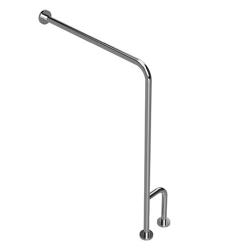 BELP St�tzgriff Rechts Edelstahl poliert mit Abdeckung 230x866x840 mm, 120 kg Traglast f�r Bad & WC >> zum Bohren