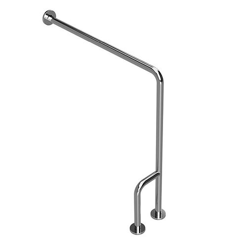 BELP St�tzgriff Links Edelstahl poliert mit Abdeckung 230x866x840 mm, 120 kg Traglast f�r Bad & WC >> zum Bohren