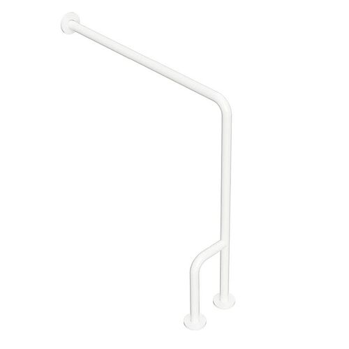 BELP St�tzgriff Links Eisen Wei� mit Abdeckung 230x866x840 mm, 120 kg Traglast f�r Bad & WC >> zum Bohren