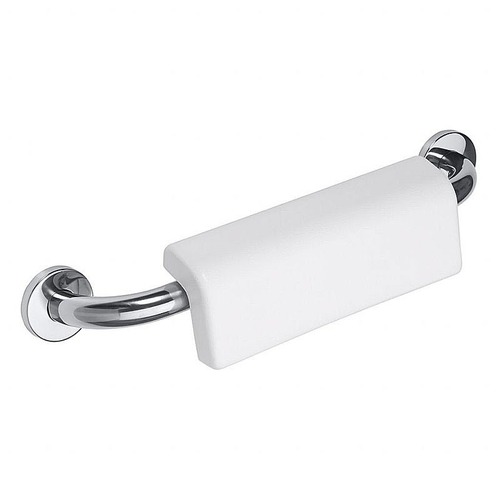 BELP Griff mit R�ckenlehne Edelstahl poliert Kunststoff mit Abdeckung 580x124x155 mm, 120 kg Traglast f�r Bad & WC >> zum Bohren