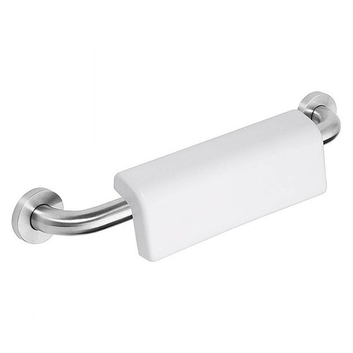 BELP Griff mit R�ckenlehne Edelstahl geb�rstet Kunststoff mit Abdeckung 580x124x155 mm, 120 kg Traglast f�r Bad & WC >> zum Bohren