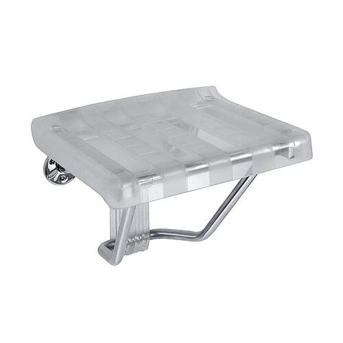 BELP Duschklappsitz Edelstahl Kunststoff poliert 380x460x555 mm, 160 kg Traglast f�r Bad & WC >> zum Bohren