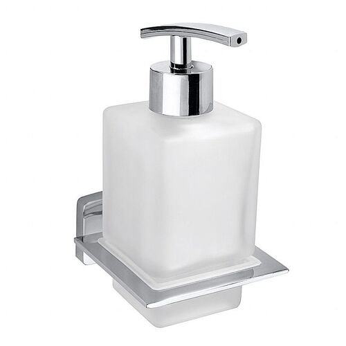 BIKI Glasseifenpender Chrom Glas poliert 77x150x100 mm, 250 ml f�r Bad & K�che >> zum Bohren