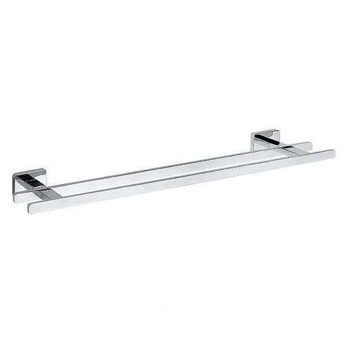 BIKI Doppelhandtuchhalter Chrom poliert 550x36x117 mm f�r Bad & K�che >> zum Bohren