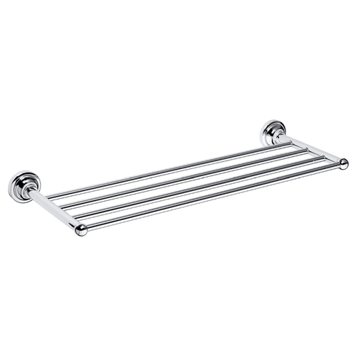 BETRO CHROM Handtuchablage Messing Chrom 665x65x225 mm f�r Bad & K�che >> zum Bohren