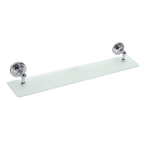 BETRO CHROM Glasablage Messing Glas Chrom 600x87x120 mm f�r Bad & K�che >> zum Bohren