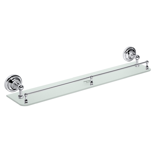 BETRO CHROM Glasablage Messing Glas Chrom 600x90x125 mm f�r Bad & K�che >> zum Bohren