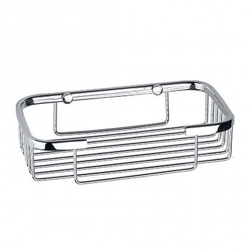 BYTRO Seifenkorb Messing Chrom poliert 120x210x50 mm f�r Bad & WC >> zum Bohren