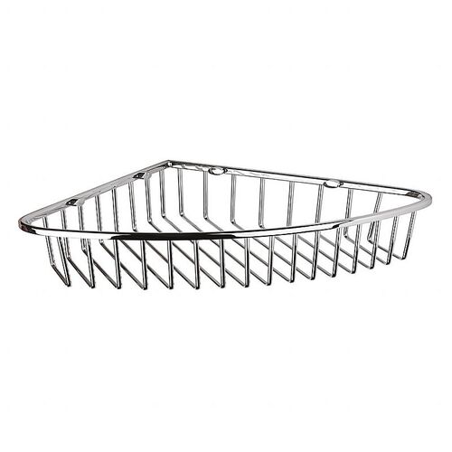 BYTRO Eckseifenkorb Messing Chrom poliert 205x265x40 mm f�r Bad & WC >> zum Bohren