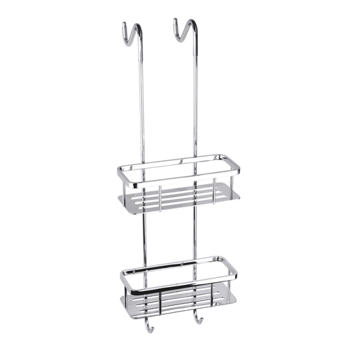 BYTRO Doppelseifenkorb Edelstahl Messing poliert 205x250x705 mm f�r Bad & WC >> zum Einh�ngen