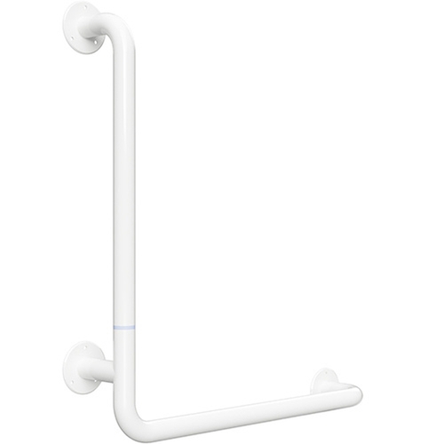 BELP Steckbarer Duschgriff links Eisen Wei� 110x625x675 mm, 120 kg Traglast f�r Bad & WC >> zum Bohren