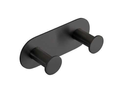 BEASY Kleiderhaken Edelstahl Schwarz 31x115x45 mm f�r Bad & K�che >> zum Kleben