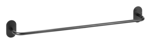 BEASY Handtuchhalter Edelstahl Schwarz 74x645x74 mm f�r Bad & K�che >> zum Kleben