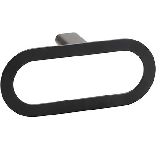 BORGANIC BLACK Handtuchring Edelstahl Schwarz 59x250x110 mm f�r Bad & K�che >> zum Bohren
