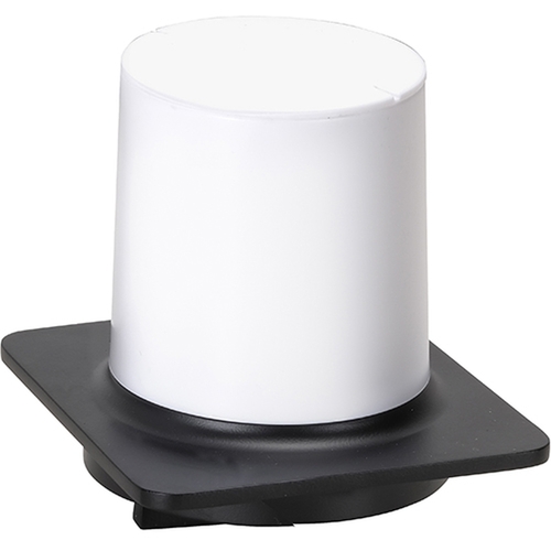 BORGANIC BLACK Seifenspender Edelstahl Zink Kunststoff Schwarz 110x100x115 mm, 200 ml f�r Bad & K�che >> zum Bohren