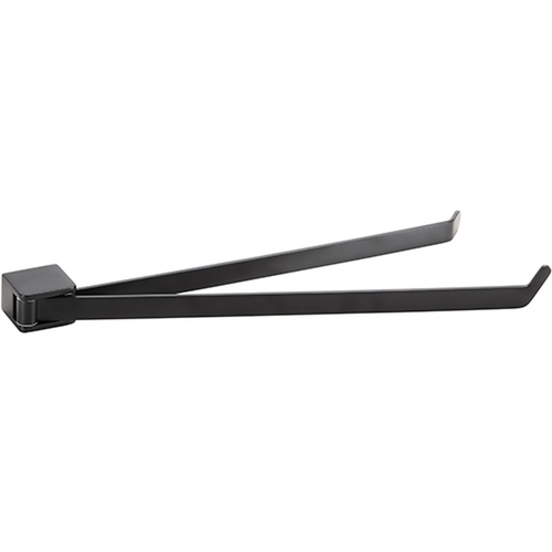 BORGANIC BLACK Doppelhandtuchhalter Edelstahl Schwarz 445x62x42 mm f�r Bad & K�che >> zum Bohren