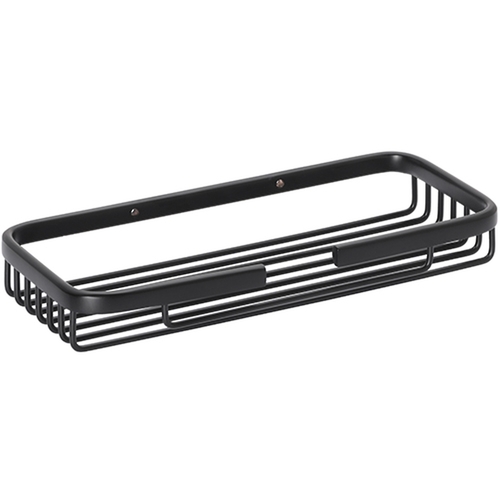 BYTRO Seifenkorb Messing Schwarz 100x230x30 mm f�r Bad & WC >> zum Bohren