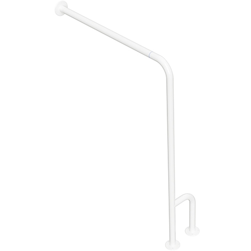 BELP St�tzgriff Rechts steckbar ohne Abdeckung Eisen Komaxit Wei� 840x225x866 mm, 120 kg Traglast f�r Bad & WC >> zum Bohren