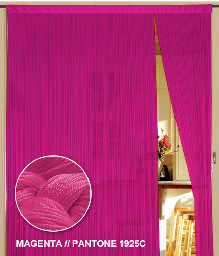 Fadenvorhang 150 cm x 300 cm (BxH) magenta