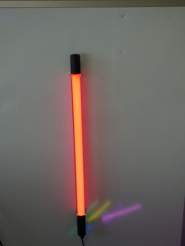 1601 LED Gabionen Leuchte mit Kunststoff-R�hre 63cm Rot