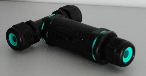 2293 Kabelverbinder T-St�ck 5-pol.�IP 68� 30 mm Schwarz 