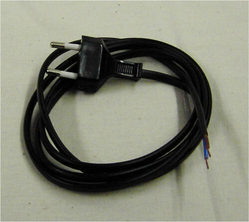 2498 Kabel Eurostecker 5 m schwarz mit 2 x 0,75 mm� mit blanken Enden 