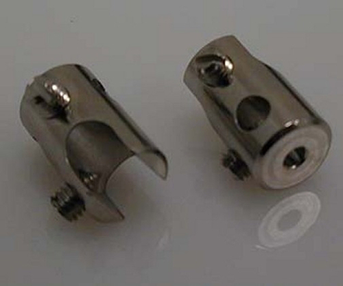 1181 Klemmteil 90 Grad Metall #1181# rund f�r Seilsystem 2er Pack