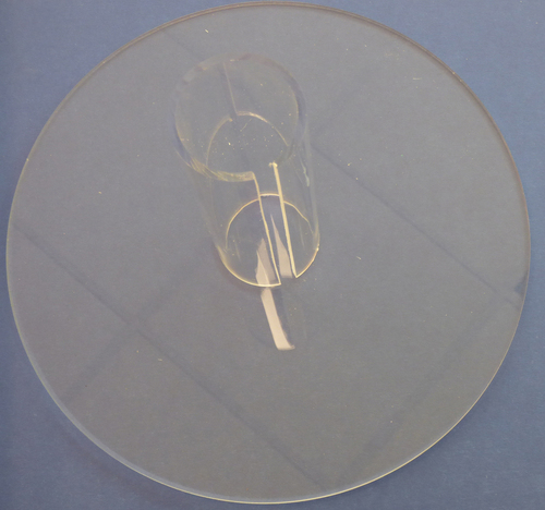 3922 Acryl St�nder  250mm mit Acryl Rohr 30mm