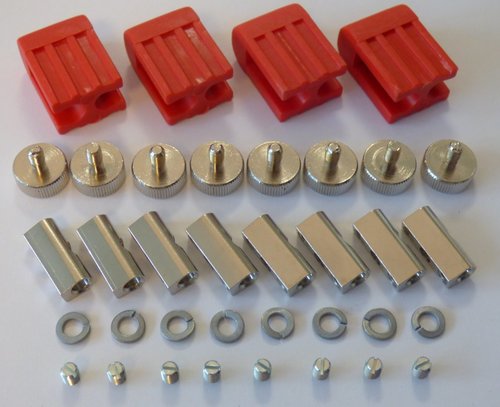 404 Lampen Halter rot fr Stift Sockel LED Lampen im 4-er Satz