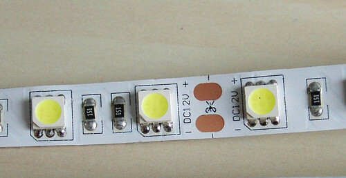 4475 LED Streifen Kalt Wei� Band Wei� 5 m  IP20 ohne Silikon LED Type 5050-er 
